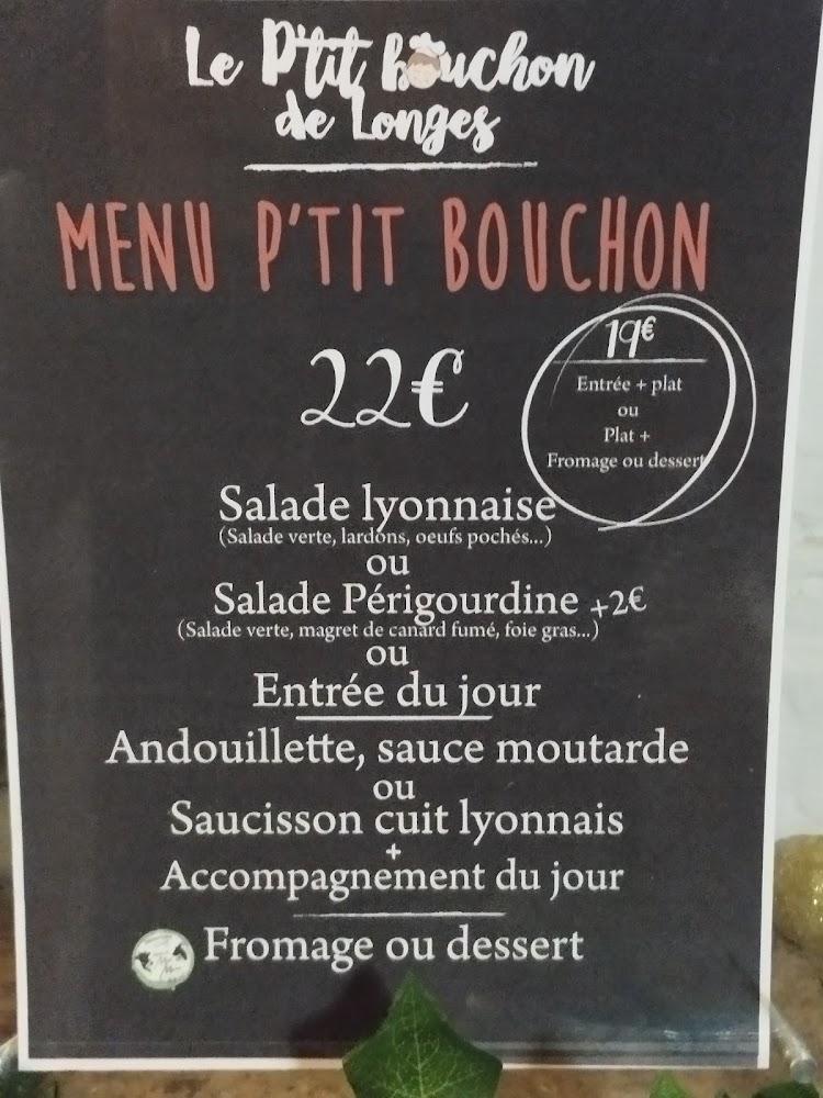 Le p'tit bouchon de Longes - Menu Image 2